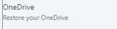 restore OneDrive
