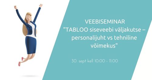 Webinar | TABLOO siseveebi väljakutse – personalijuht vs tehniline võimekus
