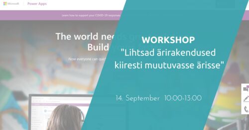 Workshop | Lihtsad ärirakendused kiiresti muutuvasse ärisse I